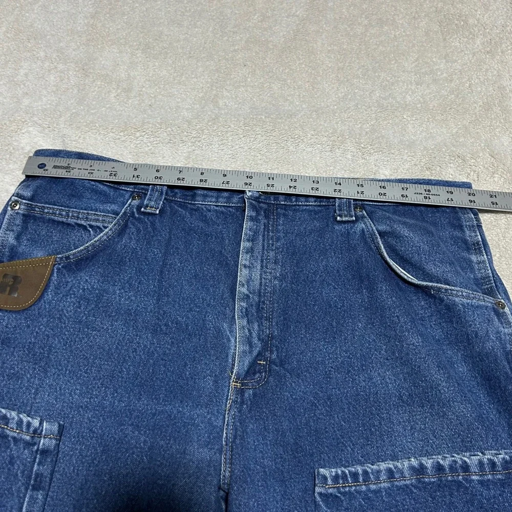 Wrangler Riggs Workwear Jeans Mens 40 30 Blue Carpenter Denim 3W050AI
